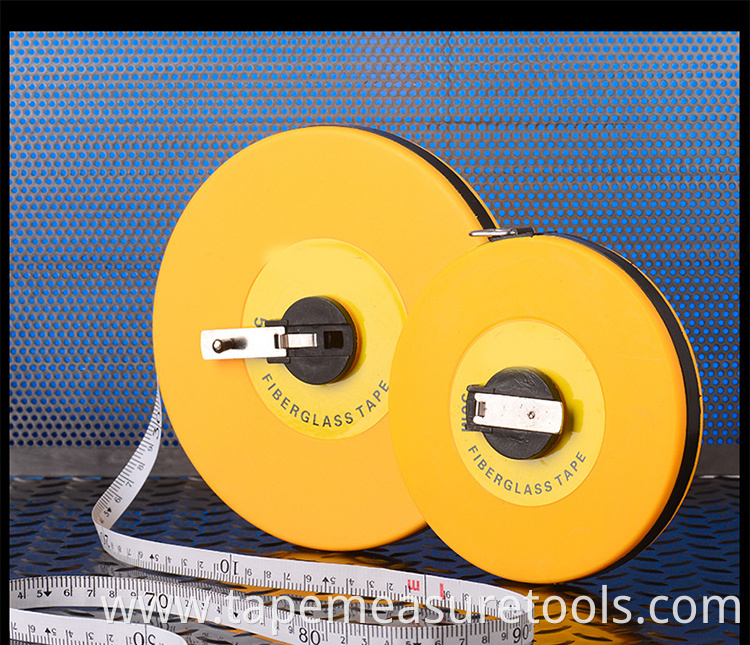 Fiber ruler 30 m 50 m 100 m disc ruler hand-operated plastic soft tape measure can be customized leather tape measure